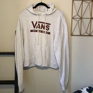 Vans Cropped “Off The Wall” Hooded Sweatshirt (XL)
